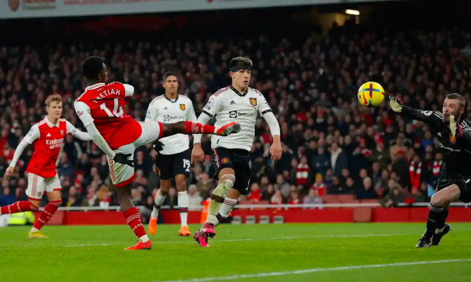 Arsenal thắng ngược Man Utd ở phút cuối vòng 21 Ngoại hạng Anh tối 22/1. Arsenal thắng ngược Man Utd ở phút cuối vòng 21 Ngoại hạng Anh tối 22/1.