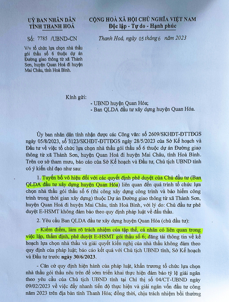 Công văn chỉ đạo của Chủ tịch UBND tỉnh Thanh Hóa. Công văn chỉ đạo của Chủ tịch UBND tỉnh Thanh Hóa.