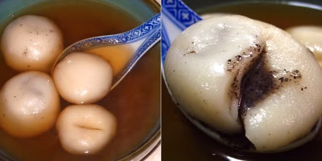 Tong Jyun (Bánh trôi tàu): Những viên bánh nhân vừng đen ngọt ngào được thả trong nước dùng ngọt ngọt, cay cay là món ăn lý tưởng cho những ngày mát trời lang thang ở Hong Kong.