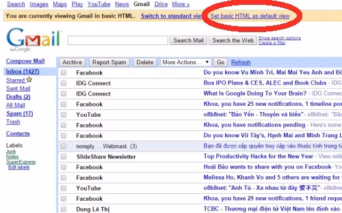 Gmail, cáp quang biển AAG đứt, thủ thuật Gmail, thủ thuật Windows