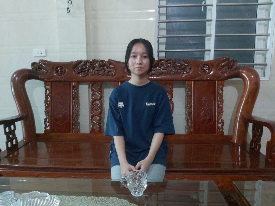 Ước mơ của em là giành học bổng đi du học và tìm kiếm việc làm sau khi ra trường. (Ảnh: Vũ Long)