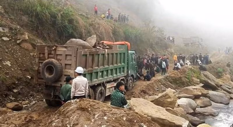 Hiện trường xảy ra vụ xô xát.