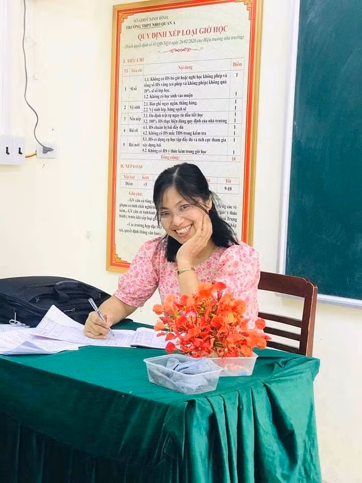 Cô Nguyễn Thị Xinh - GV môn GDCD Trường THPT Nho Quan A (Ninh Bình)