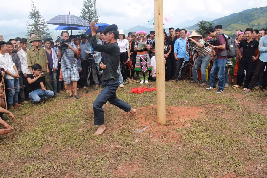 Biểu diễn võ thuật truyền thống.