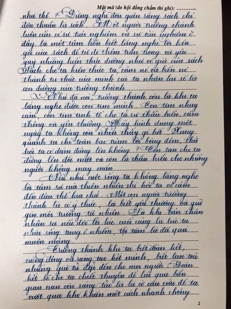 Những bài thi chữ đẹp của học sinh Sài Gòn-3