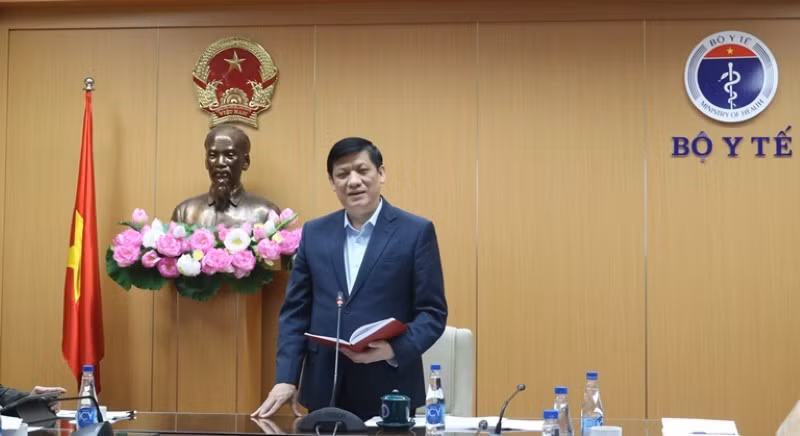 Bộ trưởng Bộ Y tế khẳng định, Việt Nam chưa ghi nhận biến thể mới của SARS-CoV-2. Ảnh: Bộ Y tế cung cấp.