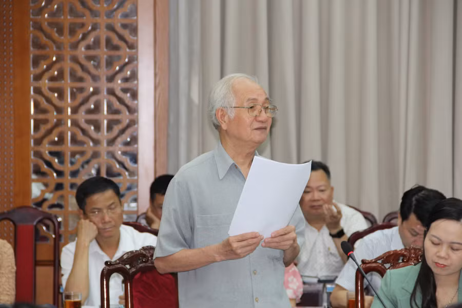 TS.KTS Đào Ngọc Nghiêm phát biểu tại hội nghị.