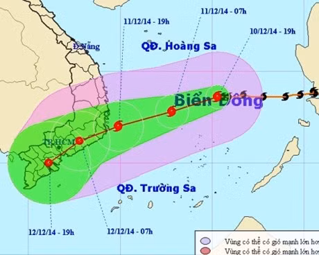 TIN BÃO KHẨN CẤP: Bão giật cấp 13, cách đảo Song Tử Tây 250km
