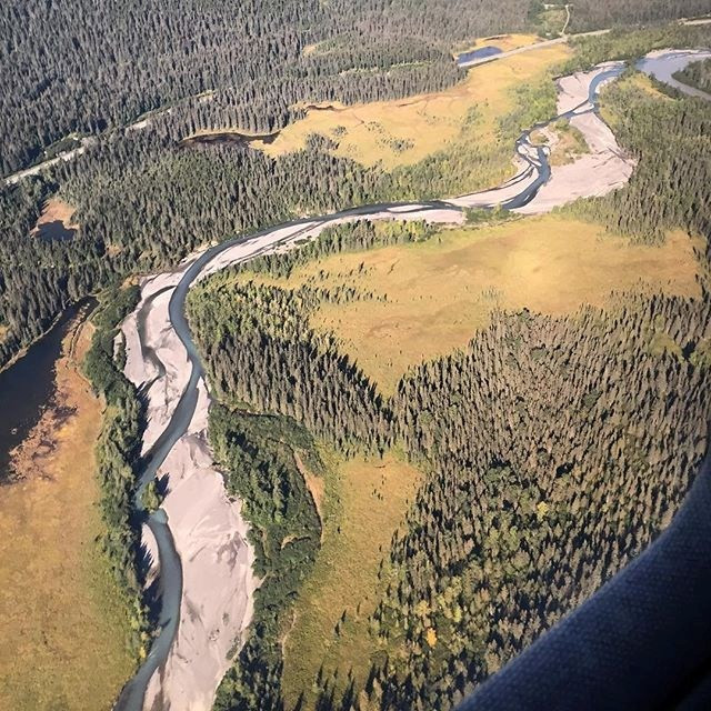 Dòng sông uốn lượn như một dải lụa mềm mại giữa những trảng cỏ và rừng cây. Ảnh: Thewhitehouse. Dòng sông uốn lượn như một dải lụa mềm mại giữa những trảng cỏ và rừng cây.