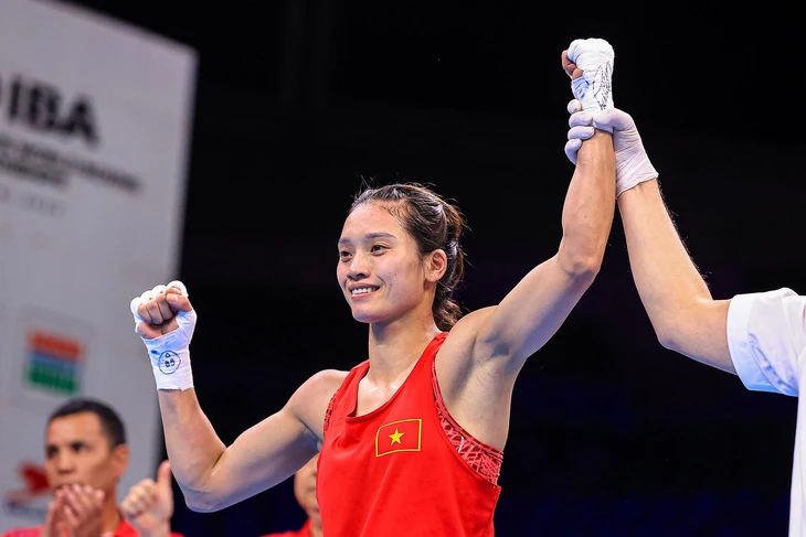 Nguyễn Thị Tâm tạo nên lịch sử cho boxing Việt Nam trên đấu trường thế giới. Ảnh: ASBC.