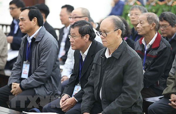 Các bị cáo tại tòa Các bị cáo tại tòa