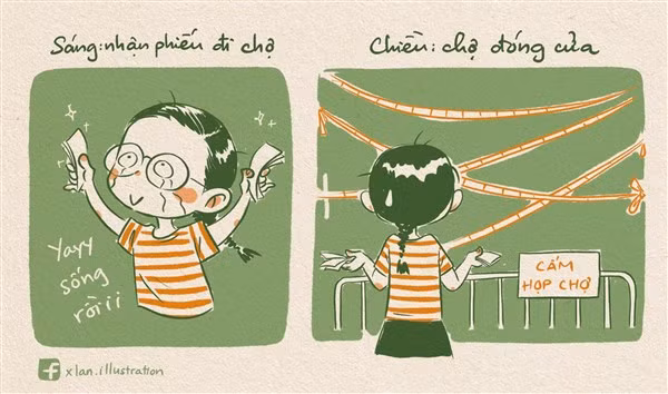 Nhật ký những ngày giãn cách của họa sĩ Xuân Lan.