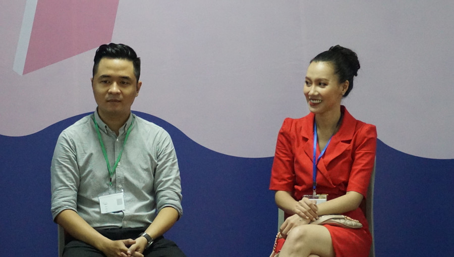 Anh Đỗ Xuân Khoa và chị Nguyễn Minh Hà - khách mời của chương trình