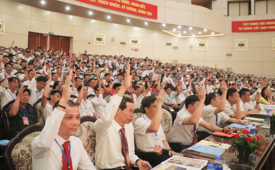 Các đại biểu tham dự Đại hội đại biểu nông dân tỉnh Hoà Bình. Các đại biểu tham dự Đại hội đại biểu nông dân tỉnh Hoà Bình.