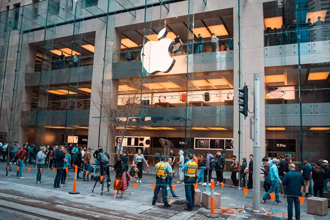 Cửa hàng Apple ở thành phố Sydney, Úc
Ảnh: CNET.