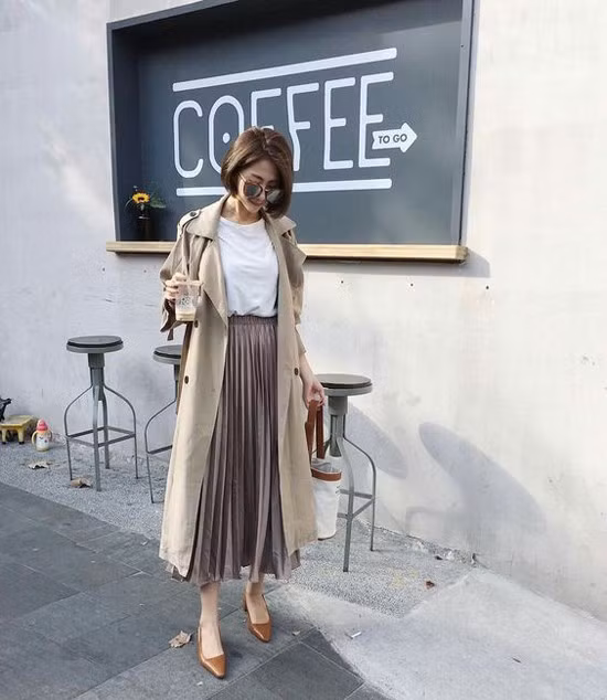 Phối đồ công sở với váy xếp ly - Ảnh 8.