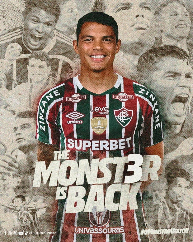 Thiago Silva được thông báo trở thành người của CLB Fluminense. Thiago Silva được thông báo trở thành người của CLB Fluminense.