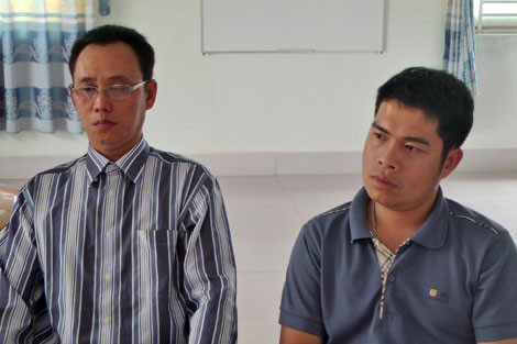 Nguyễn Xuân Hùng (bên trái) và Lê Minh Thọ. Nguyễn Xuân Hùng (bên trái) và Lê Minh Thọ.