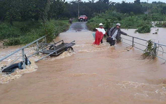 Tây Nguyên mưa rất to (Ảnh minh họa).