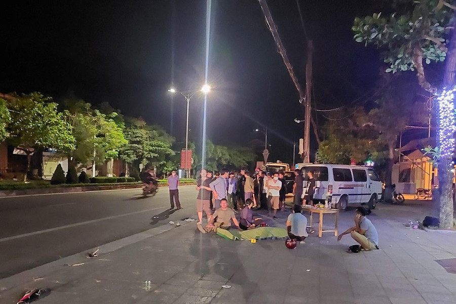 Vụ tai nạn khiến chị Đ.T.X.L. tử vong tại chỗ. Vụ tai nạn khiến chị Đ.T.X.L. tử vong tại chỗ.