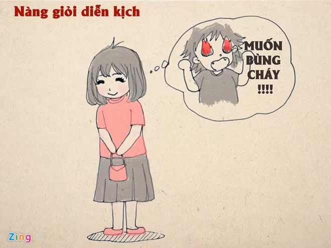 Một số cô gái có thói quen lúc nào cũng tỏ ra hoàn hảo nhưng thực chất lại không như vậy. Con trai thường phát hoảng khi phải đối phó với các lớp mặt nạ của người mình yêu. Họ cho rằng, thời gian sẽ trả lời tất cả, bản chất không thể giấu mãi được. Những mẫu bạn gái khiến các chàng khóc thét