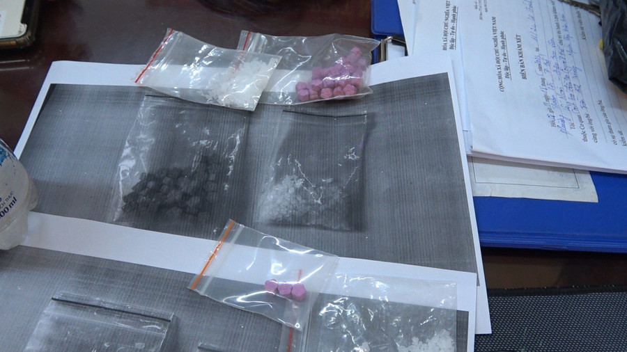 Số lượng ma túy thu được tại thời điểm bắt giữ các đối tượng. (Ảnh: CACC). Số lượng ma túy thu được tại thời điểm bắt giữ các đối tượng. (Ảnh: CACC).