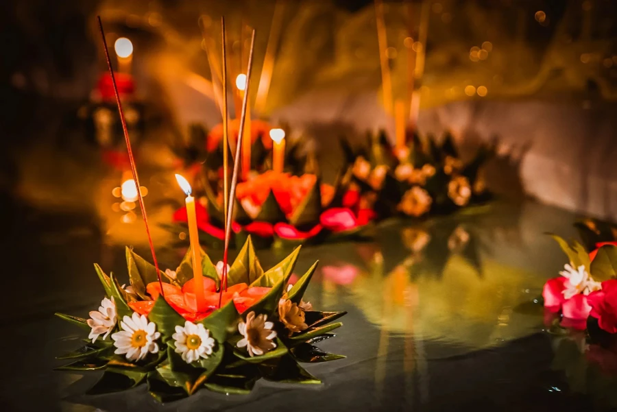 Lễ hội Loy Krathong rất nổi tiếng ở Thái Lan. Ảnh: Shutterstock