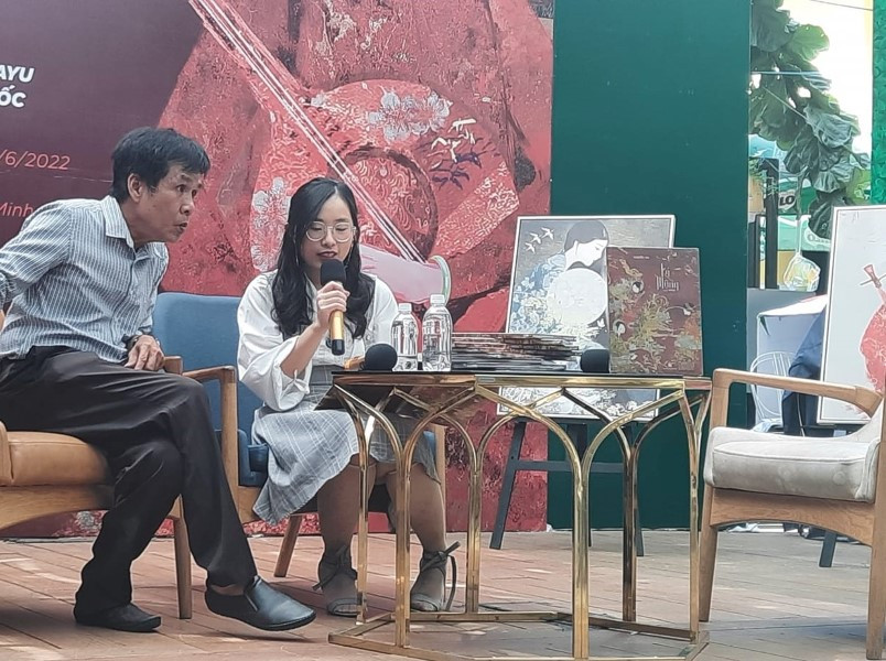 Nhà thơ Lê Minh Quốc và Niayu.