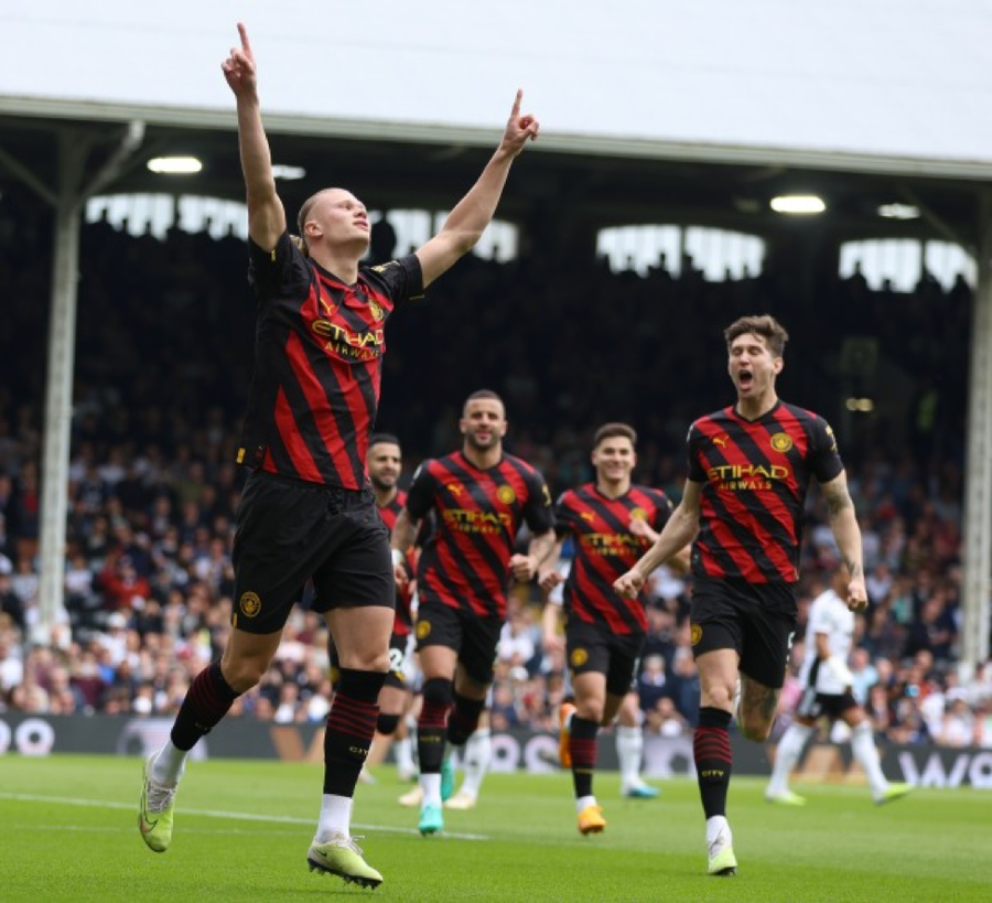 Erling Haaland mang về bàn thắng thứ 50 trong mùa giải này cho Man City.