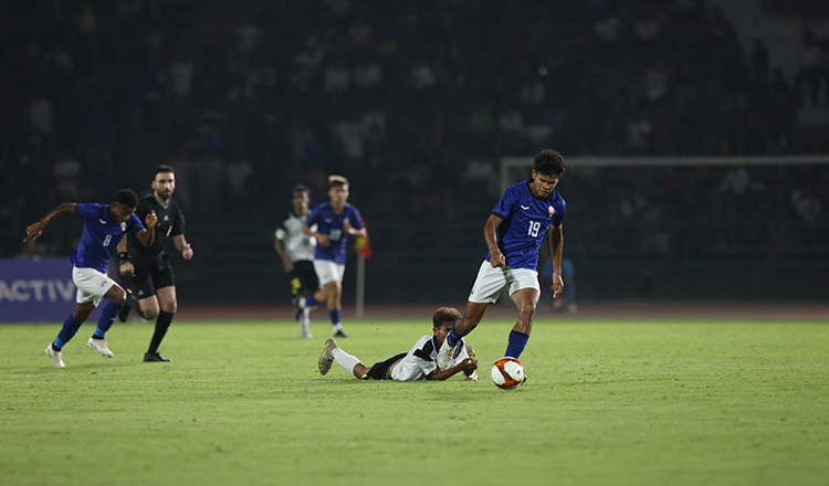 U22 Campuchia tạm thời dẫn đầu bảng A sau vòng 1 môn bóng đá.