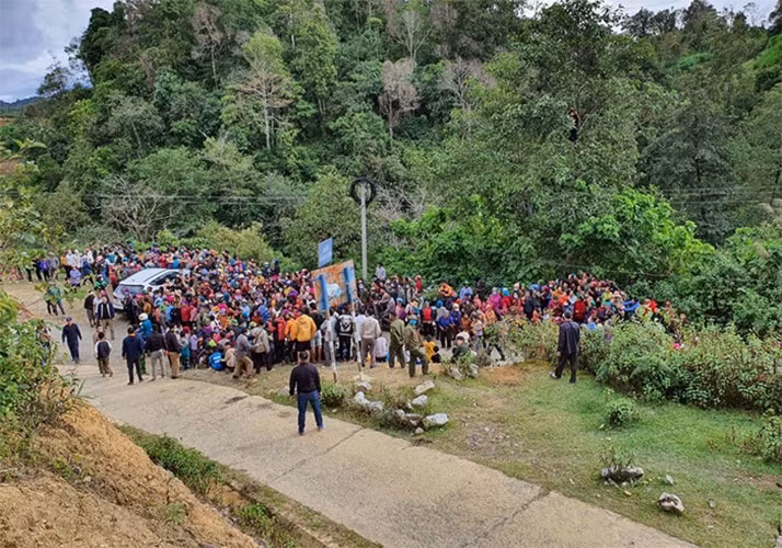 Khu rừng tái sinh nơi xảy ra vụ án.