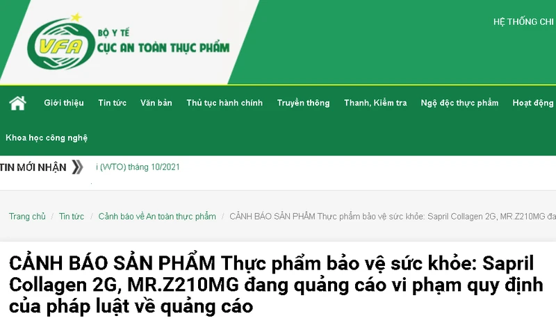 Cảnh báo nhiều thực phẩm bảo vệ sức khỏe quảng cáo như thuốc chữa bệnh