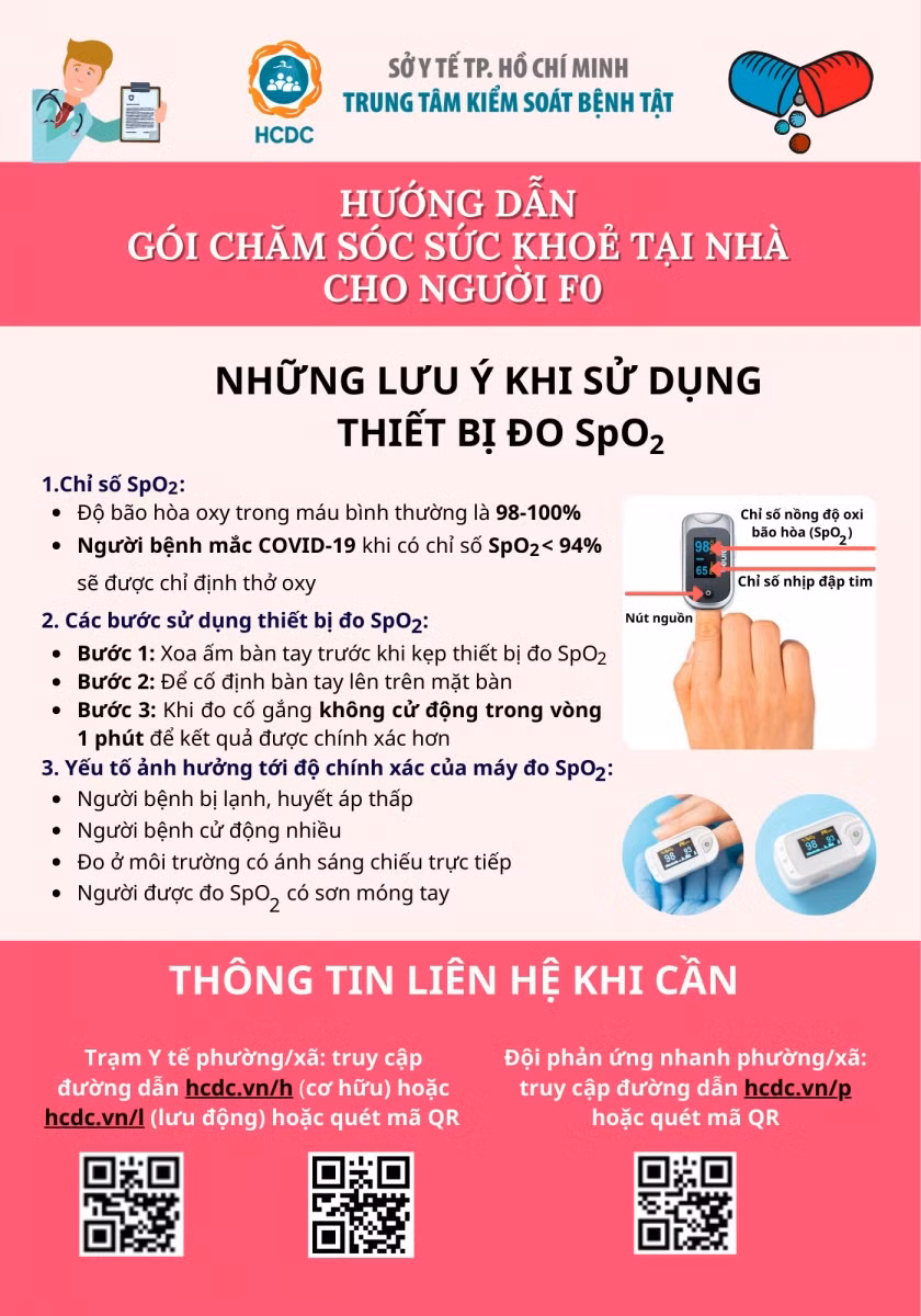 Hướng dẫn gói chăm sóc sức khỏe tại nhà cho người F0 ảnh 8