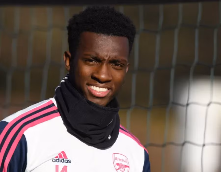 Eddie Nketiah được tin tưởng giúp Arsenal tiếp tục mạch chiến thắng.