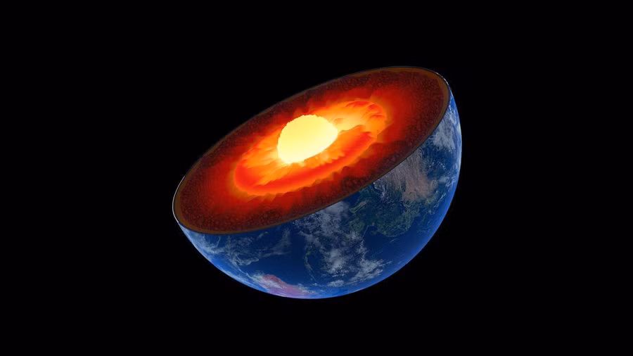 Dưới áp suất và nhiệt độ của ranh giới lõi - lớp phủ, nước hoạt động rất khác so với bề mặt Trái đất.