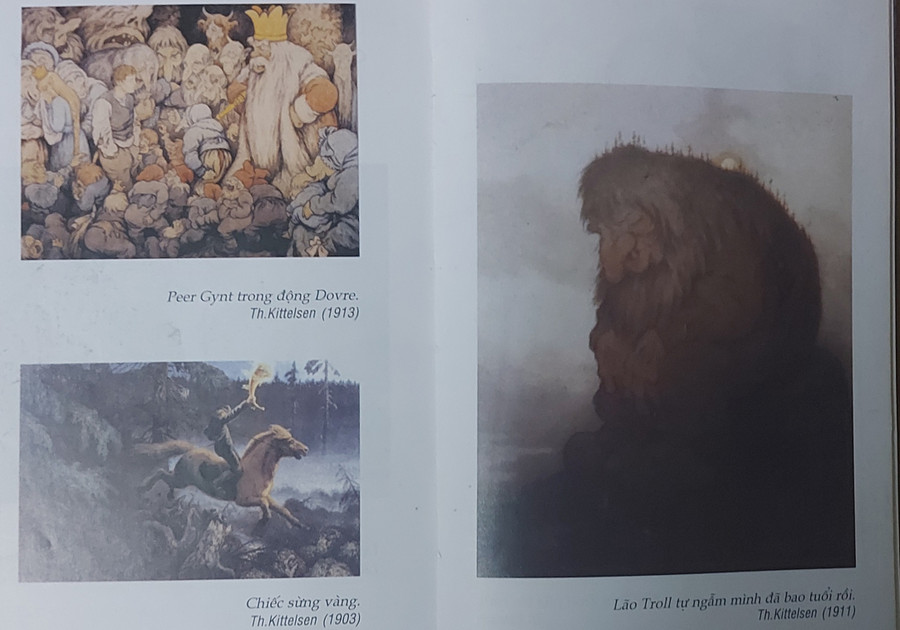 Minh họa sinh động trong &apos;Truyện kể dân gian Na Uy&apos;. Ảnh: Anh Sơn.