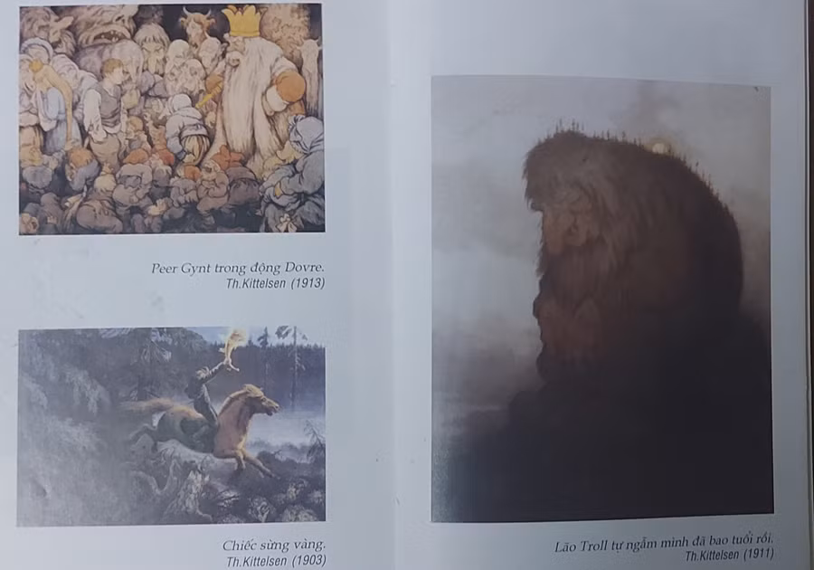 Minh họa sinh động trong 'Truyện kể dân gian Na Uy'. Ảnh: Anh Sơn.