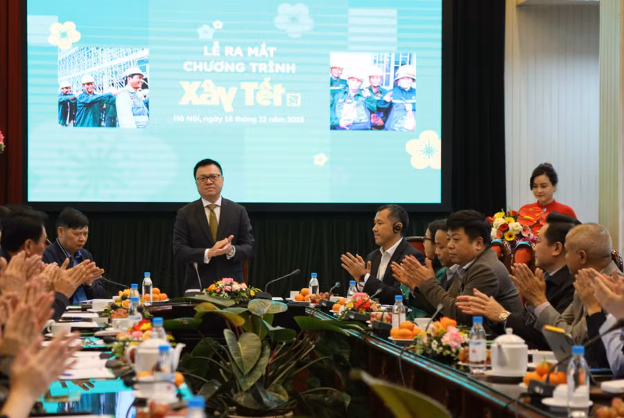 Chương trình 'Xây Tết 2024' là sự phối hợp của Báo Nhân Dân và Tập đoàn Coteccons.