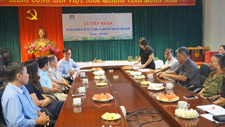 Quang cảnh buổi lễ hiến tặng