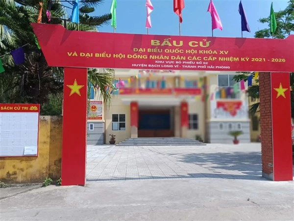 Khu vực bầu cử sạch đẹp.