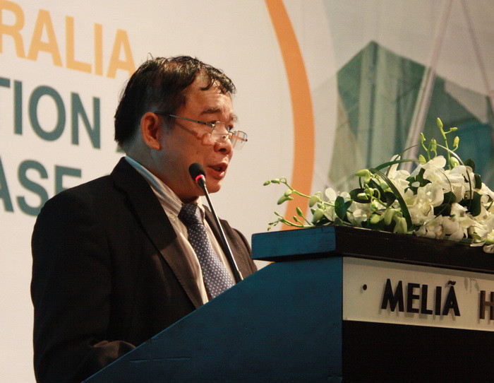 Thứ trưởng Bùi Văn Ga phát biểu khai mạc Hội thảo “Hợp tác đào tạo cán bộ quản lý Việt Nam - Australia”