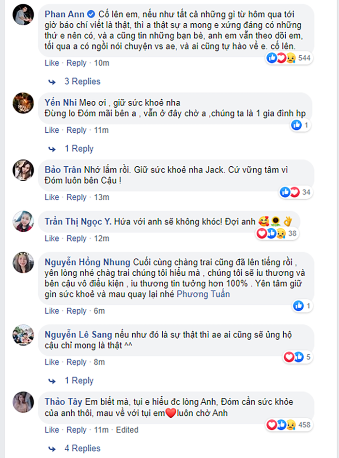 Sau nghi vấn "chia tay" K-ICM, Jack đăng status: Trả công bằng cho gia đình và fan tôi! ảnh 4 Sau nghi vấn chia tay K-ICM, Jack đăng status: Cầm cự chỉ chờ thời khắc này, không cần gì cho bản thân, trả công bằng cho gia đình và fan tôi ảnh 3