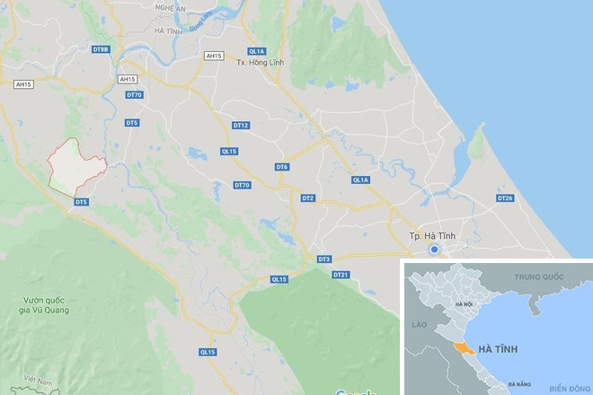 Hà Tĩnh: Đào móng nhà, phát hiện 100 kg tiền cổ ảnh 1 Phat hien 100 kg tien co khi dao mong nha hinh anh 2 map_hatinh_Co.jpg