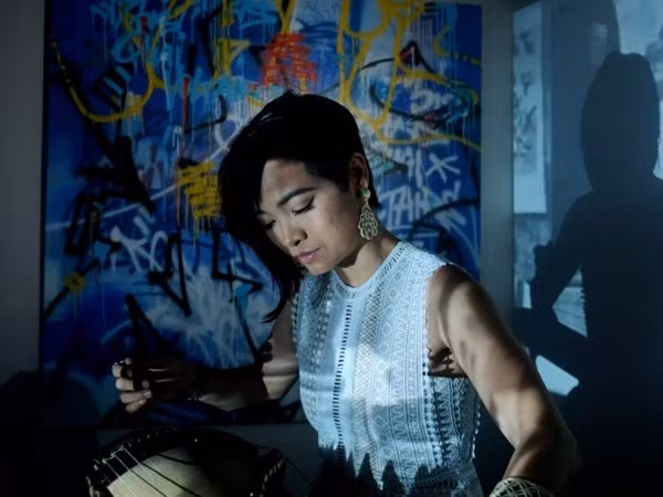 Nghệ sĩ đàn tranh Hoài Anh.