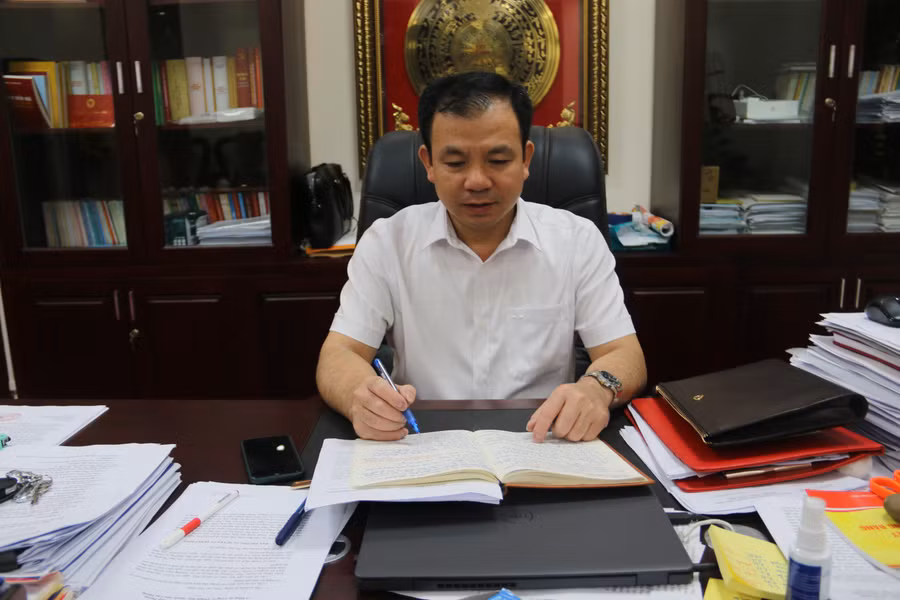 Ông Hà Văn Di - Bí thư huyện uỷ Cao Phong.