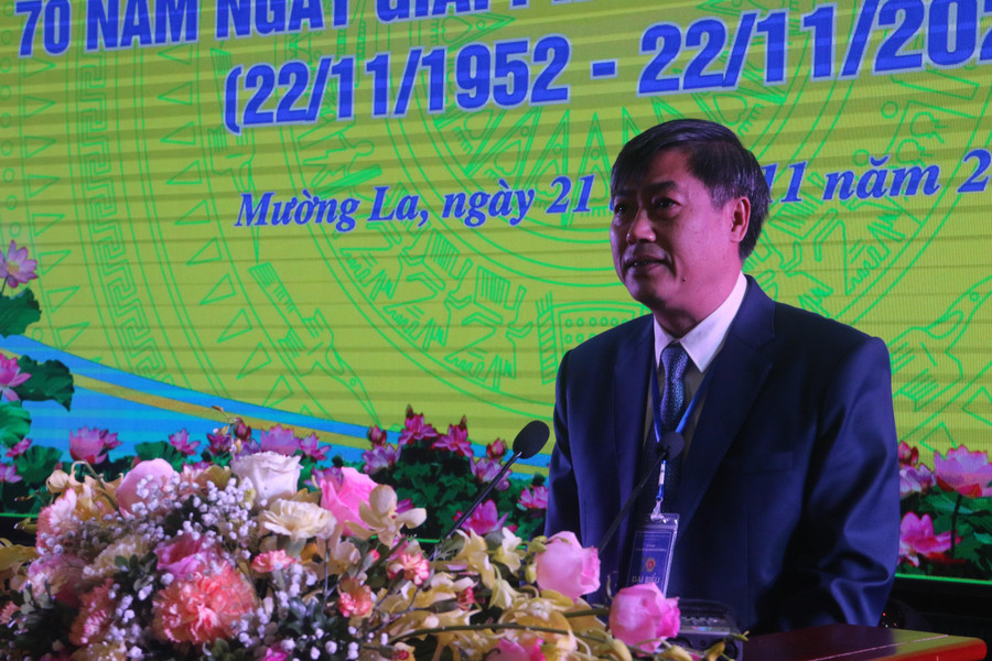 Ông Nguyễn Hữu Đông, Ủy viên Ban Chấp hành Trung ương Đảng, Bí thư Tỉnh ủy Sơn La tại Lễ kỷ niệm. Ông Nguyễn Hữu Đông, Ủy viên Ban Chấp hành Trung ương Đảng, Bí thư Tỉnh ủy Sơn La tại Lễ kỷ niệm.