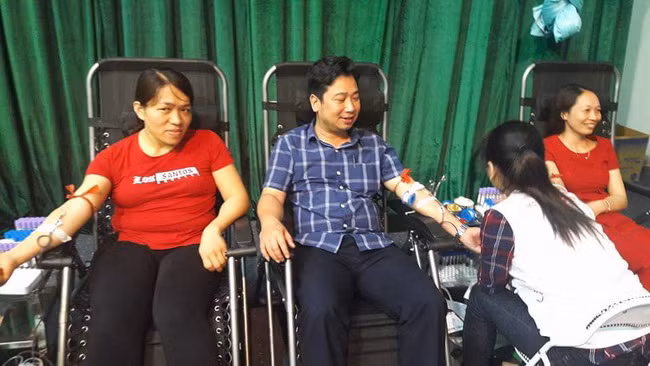 Đợt hiến máu vừa qua, Giáo viên ngành Giáo dục Thanh Ba đã hiến 226 đơn vị máu cứu người