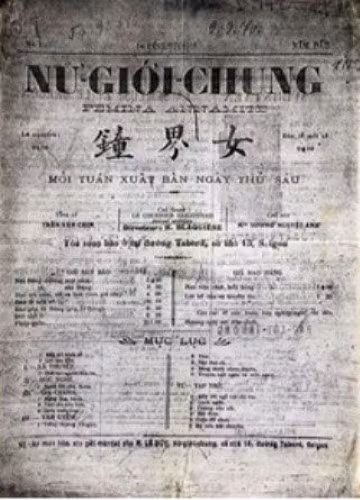 “Nữ giới chung” xuất bản số đầu tiên vào ngày 1/2/1918.