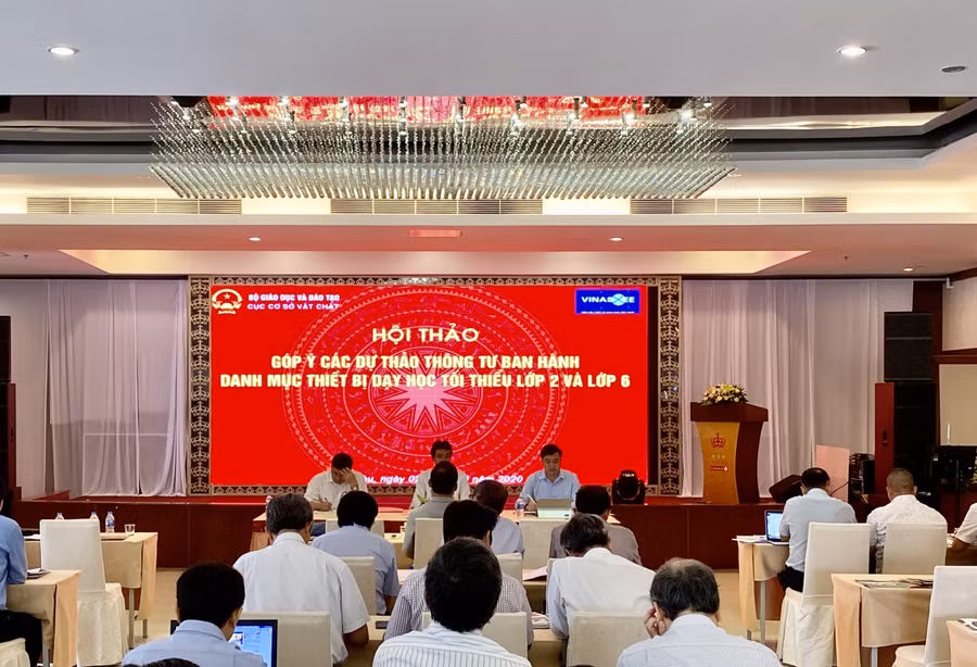 Hội thảo về thiết bị dạy học đang diễn ra tại tỉnh Bà Rịa- Vũng Tàu.