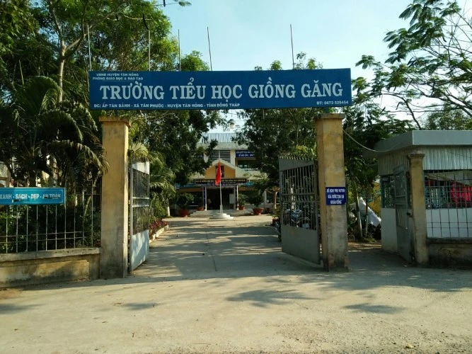 Trường TH Giồng Găng, nơi có hàng trăm HS không tham của rơi.